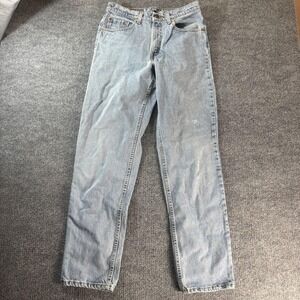 Levis 550 Jeans Mens 33x34 Blue Light Wash Relaxed Tapered Distressed Pants